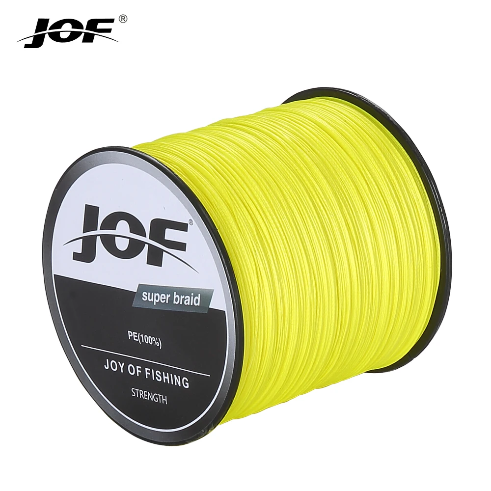 

JOF 500m 8 Strand Japan Super Strong PE Braided Fishing Line Multifilament Braid Thread 8 Braid 20LB 30lb 40lb 50lb 60lb 100LBS