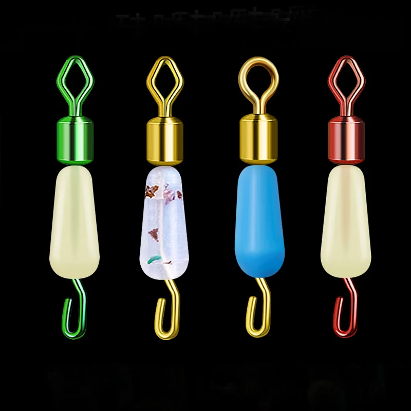50pcs/ Box Bearing Swivel Fishing Hook Fast Connector Solid Rings Rolling Line Quick Link Carp Accessories | Спорт и развлечения
