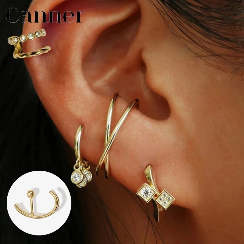 1PC Gold Color 925 Sterling Silver Stud Earrings Piercing Geometric Luxury Metal Earrings For Women Party Jewelry Aretes 2020 W4
1PC Gold Color 925 Sterling Silver Stud Earrings Piercing Geometric Luxury Metal Earrings For Women Party Jewelry Aretes 2020 W4