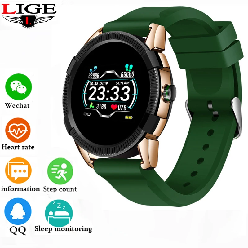 LIGE Healthy Smart Watch Men Waterproof Fitness Tracker Heart Rate Blood Pressure Monitor Pedometer for Android iOS Sports Watch
LIGE Healthy Smart Watch Men Waterproof Fitness Tracker Heart Rate Blood Pressure Monitor Pedometer for Android iOS Sports Watch