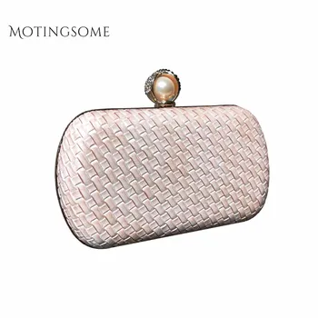 Handmade Knitting Evening Bags Ladies Day Clutches White Girl Chains Pearl Handbags Party Shoulder Bag Women Wedding Purse 2019 
Handmade Knitting Evening Bags Ladies Day Clutches White Girl Chains Pearl Handbags Party Shoulder Bag Women Wedding Purse 2019