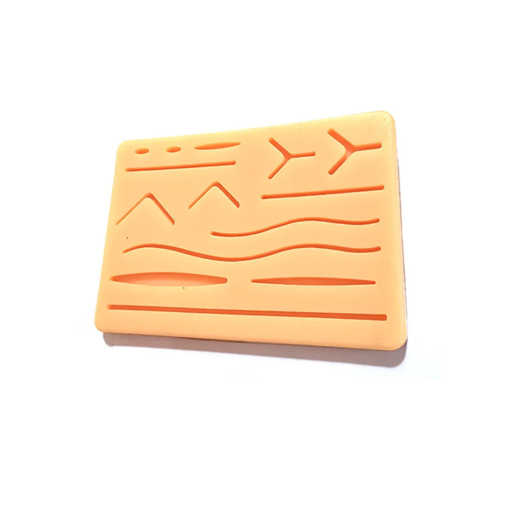 Silicone suture exercise module with wound simulation skin practice suture surgery suture practice silicone block
Silicone suture exercise module with wound simulation skin practice suture surgery suture practice silicone block