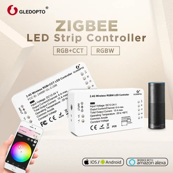 DC12-24V RGB+CCT/rgbw Zigbee smart LED strip Controller Voice control work with Echo plus smartThings ZIGBEE 3.0 HUB
DC12-24V RGB+CCT/rgbw Zigbee smart LED strip Controller Voice control work with Echo plus smartThings ZIGBEE 3.0 HUB