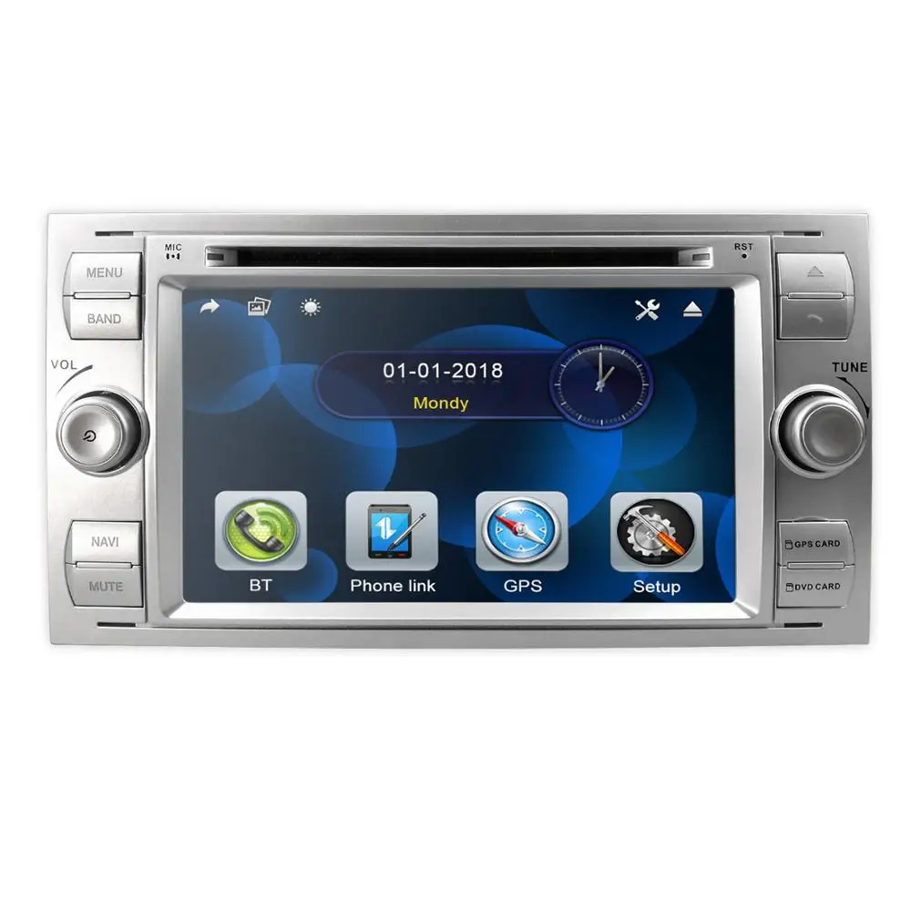 2020 автомобильный DVD 7 &quotgps для Ford Focus Transit C MAX Mondeo Fiest GPS навигация MirrorLink DAB +