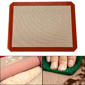 Nonstick Baking Mat Heat Resistant Oven Sheet Liner For Cookie Bread Biscuits Puff DIY Baking Pastry Silicone Mat Kitchen Tools
Nonstick Baking Mat Heat Resistant Oven Sheet Liner For Cookie Bread Biscuits Puff DIY Baking Pastry Silicone Mat Kitchen Tools