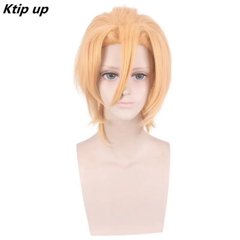 Ktip Up Jojo's Bizarre Adventure Golden Wind Pannacotta Fugo Cosplay Short Blond Wig Halloween Cosplay Costume Wigs + Wig Cap
Ktip Up Jojo's Bizarre Adventure Golden Wind Pannacotta Fugo Cosplay Short Blond Wig Halloween Cosplay Costume Wigs + Wig Cap