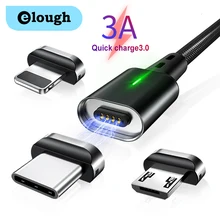 Elough Magnetic USB Cable Micro USB Type C Fast Magnetic Charging Cable For iPhone 13 12 Samsung Xiaomi Quick Charger USB C Cord
Elough Magnetic USB Cable Micro USB Type C Fast Magnetic Charging Cable For iPhone 13 12 Samsung Xiaomi Quick Charger USB C Cord