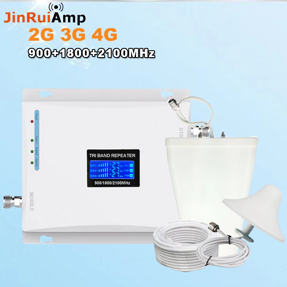 2G 3G 4G Triple band Celluar Signal Booster 70dB GSM 900 LTE 1800 WCDMA 2100 Mobile Cell phone Signal Repeater gsm Antenna Set
2G 3G 4G Triple band Celluar Signal Booster 70dB GSM 900 LTE 1800 WCDMA 2100 Mobile Cell phone Signal Repeater gsm Antenna Set