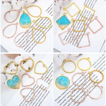 12 Pcs/set Simple DIY Crystal Epoxy Frame UV Glue Metal Frames Mold Pendant Jewelry Making Accessories
12 Pcs/set Simple DIY Crystal Epoxy Frame UV Glue Metal Frames Mold Pendant Jewelry Making Accessories