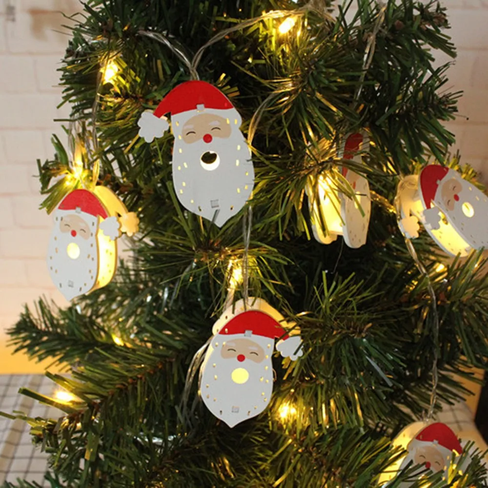 Santa Claus Lights String Creative Decorative Lights New 10 Lights Painted Wood Christmas Led Lights String Decors
Santa Claus Lights String Creative Decorative Lights New 10 Lights Painted Wood Christmas Led Lights String Decors