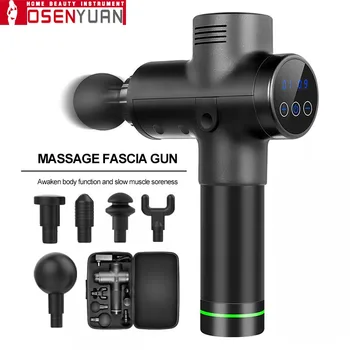Massage Gun Muscle Massager Multi-frequency Deep Muscle Pain Body Exercising Relaxation 4 Massage Head Vibration LCD Display 
Massage Gun Muscle Massager Multi-frequency Deep Muscle Pain Body Exercising Relaxation 4 Massage Head Vibration LCD Display