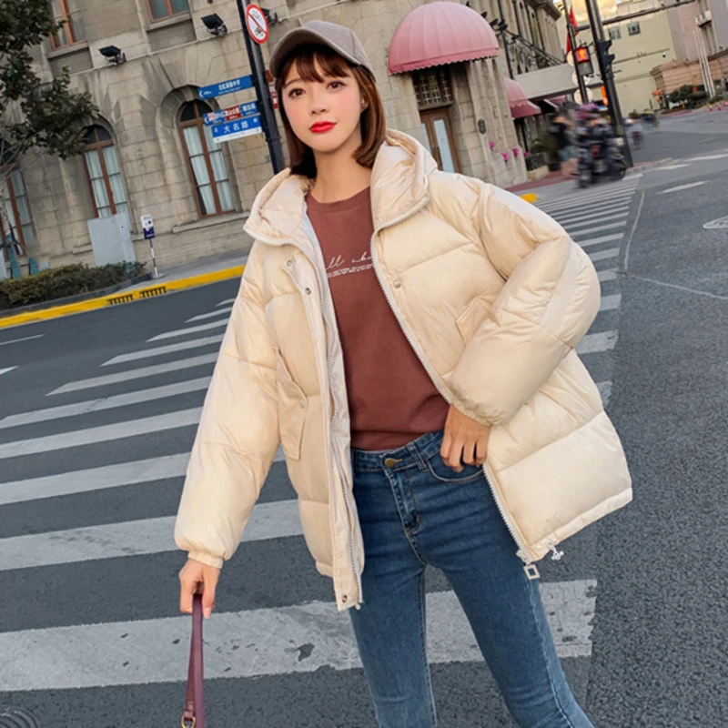 Down Coats Woman 2019 Winter Black Bread Short Loose Coat Hooded Concise Style Oversized Down Jackets Students BF Warm Coats
Down Coats Woman 2019 Winter Black Bread Short Loose Coat Hooded Concise Style Oversized Down Jackets Students BF Warm Coats