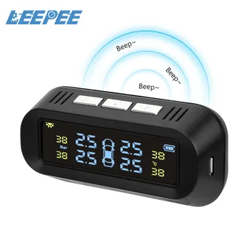 Car Tire Pressure Alarm Monitor System Intelligent Digital Display With 4 Sensors Temperature Warning Auto Security Solar TPMS
Car Tire Pressure Alarm Monitor System Intelligent Digital Display With 4 Sensors Temperature Warning Auto Security Solar TPMS