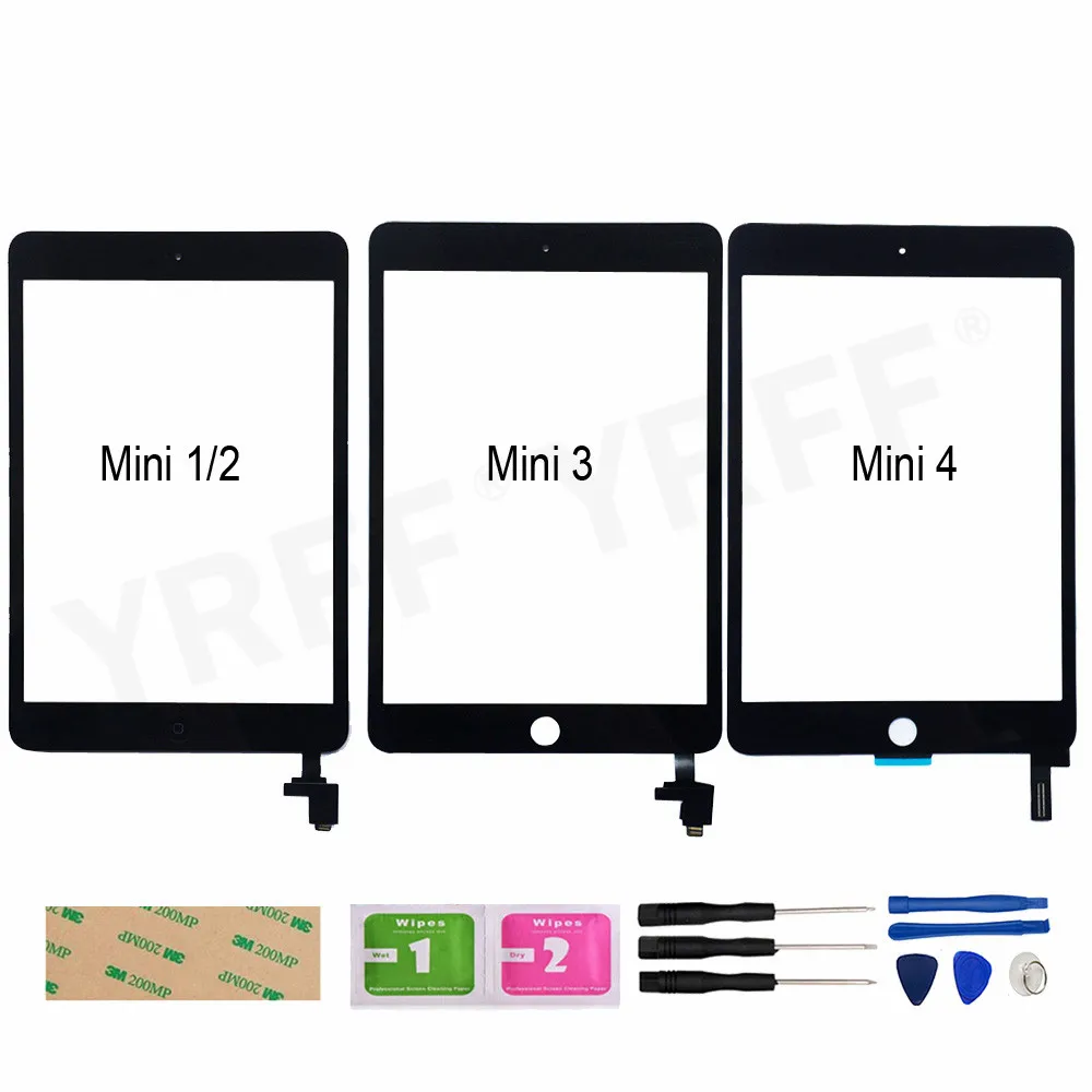 For iPad Mini 4/3/2/1 Touch Screen Digitizer Sensor mini 1/2 with IC Connector Tablet PC Parts Touch Panel Screen Part
For iPad Mini 4/3/2/1 Touch Screen Digitizer Sensor mini 1/2 with IC Connector Tablet PC Parts Touch Panel Screen Part