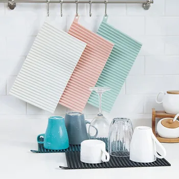 1Pc Multifunction Foldable Non-Slip Washboard Silicone Dish Drying Mat Kitchen Drain Pad Square Insulation Mat Home Kitchen Tool
1Pc Multifunction Foldable Non-Slip Washboard Silicone Dish Drying Mat Kitchen Drain Pad Square Insulation Mat Home Kitchen Tool