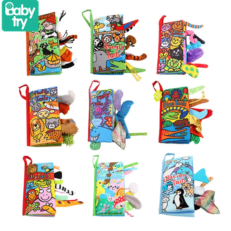 Tail Cloth Baby Book Montessori Toy Intelligence Educational Soft Cloth Learning Cognize Books For 0-12 Months Kids Quiet Book
Tail Cloth Baby Book Montessori Toy Intelligence Educational Soft Cloth Learning Cognize Books For 0-12 Months Kids Quiet Book