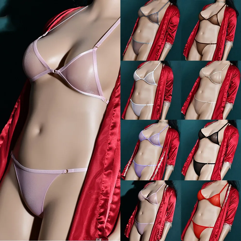 Women Sexy See-through Mesh Soft Bra Panties Sets Unlined Ultra-thin Sheer Underwear Exotic Lingerie Suit
Women Sexy See-through Mesh Soft Bra Panties Sets Unlined Ultra-thin Sheer Underwear Exotic Lingerie Suit