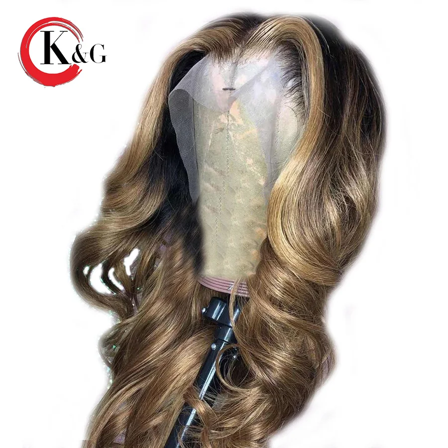 KunGang Ombre Lace Front Human Hair Wigs Wavy Brazilian Remy 13*4 Lace Front Wig For Women Bleached Knots Pre Plucked
KunGang Ombre Lace Front Human Hair Wigs Wavy Brazilian Remy 13*4 Lace Front Wig For Women Bleached Knots Pre Plucked