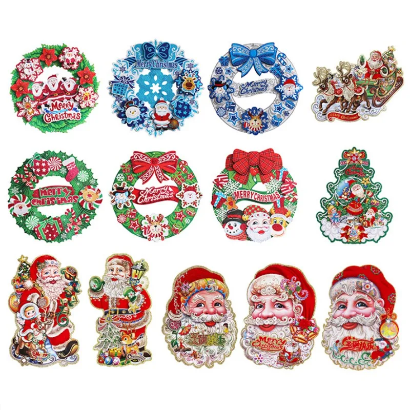 Merry Christmas Large Santa Claus Head Wall Sticker Snowmobile Wreath Christmas Tree Festival Decals Shop Windows Decoration
Merry Christmas Large Santa Claus Head Wall Sticker Snowmobile Wreath Christmas Tree Festival Decals Shop Windows Decoration