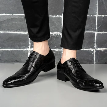ZGZJYWM New Black Men Oxford Business Genuine Leather Dress Party Wedding Pointed Toe Lace-Up Office Career Oxfords Shoes
ZGZJYWM New Black Men Oxford Business Genuine Leather Dress Party Wedding Pointed Toe Lace-Up Office Career Oxfords Shoes