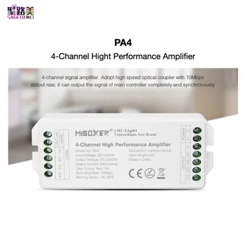 PA4 New Version 4CH Hight Performance Amplifier Strong Compatibility for All PWM Series LED Controllers Mi-Light MiBOXER
PA4 New Version 4CH Hight Performance Amplifier Strong Compatibility for All PWM Series LED Controllers Mi-Light MiBOXER