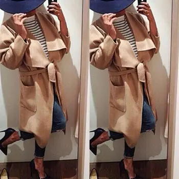 Women Spring Autumn Trench Parka Coat Jacket Cardigan Windbreaker Tops Elegant Women Overcoat Outwear Coat
Women Spring Autumn Trench Parka Coat Jacket Cardigan Windbreaker Tops Elegant Women Overcoat Outwear Coat