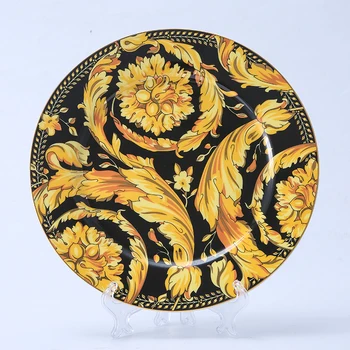 Luxury Porcelain Gold Dinner Plate Kitchen Accessories Dinnerware Serving Flower Plate For Dessert Food Eruope Dishes Bone China
Luxury Porcelain Gold Dinner Plate Kitchen Accessories Dinnerware Serving Flower Plate For Dessert Food Eruope Dishes Bone China