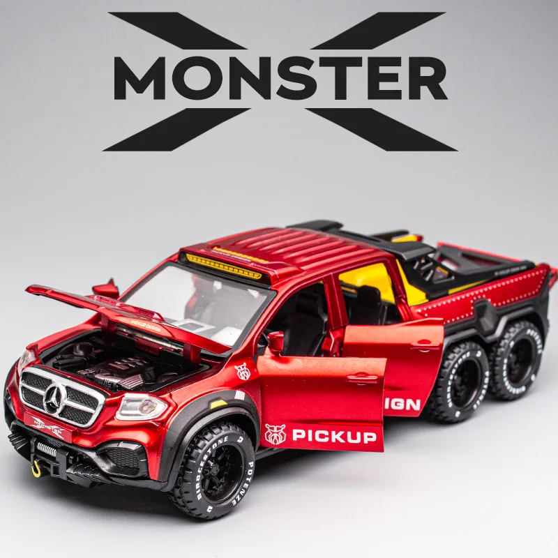 KIDAMI 1:28Alloy Die-cast Car Model Modified X Pickup Design Toy Car Pull Back with Sound Light Gift for Kids
KIDAMI 1:28Alloy Die-cast Car Model Modified X Pickup Design Toy Car Pull Back with Sound Light Gift for Kids