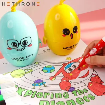 Hethrone 12pcs Children's watercolor brush Markers pen Drawing Waterborne pen Water Painting supplies Markers Pen for DIY gif 
Hethrone 12pcs Children's watercolor brush Markers pen Drawing Waterborne pen Water Painting supplies Markers Pen for DIY gif