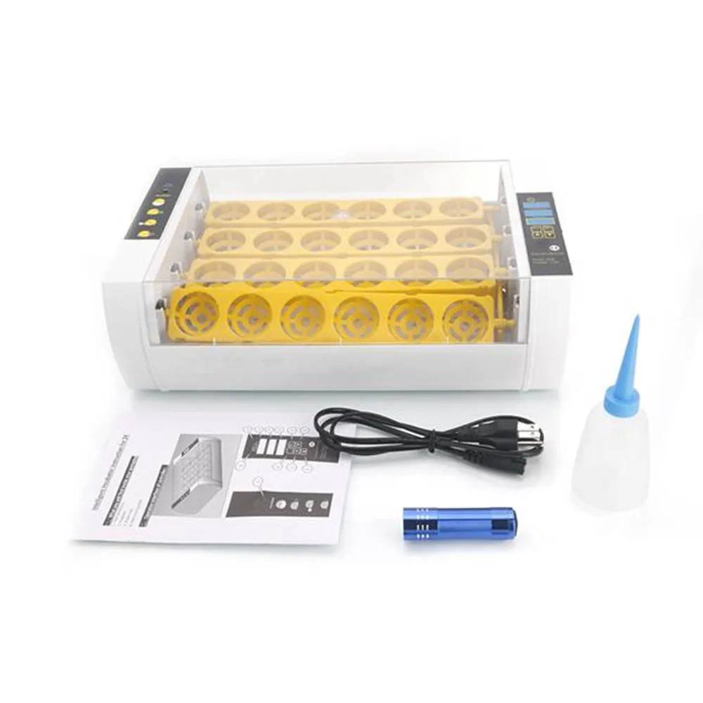 Full Automatic Incubator Brooder Farm Hatchery Machine 24 Egg Hatcher Chicken Automatic Egg Incubator Goose Bird Quail Brooder
Full Automatic Incubator Brooder Farm Hatchery Machine 24 Egg Hatcher Chicken Automatic Egg Incubator Goose Bird Quail Brooder