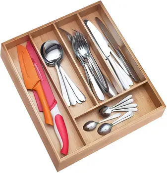Non-slip, Extra Deep Silverware Drawer Organizer, Bamboo Silverware Organizer, Wood Utensil Flatware Holder, Wooden Cutlery Tray
Non-slip, Extra Deep Silverware Drawer Organizer, Bamboo Silverware Organizer, Wood Utensil Flatware Holder, Wooden Cutlery Tray