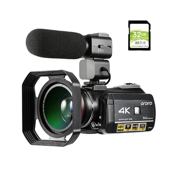 Video Camera 4K Ordro AC3 WiFi Night Vision 30X Digital Camcorder Vlog Filmadoras for YouTube with Microphone SD Card
Video Camera 4K Ordro AC3 WiFi Night Vision 30X Digital Camcorder Vlog Filmadoras for YouTube with Microphone SD Card