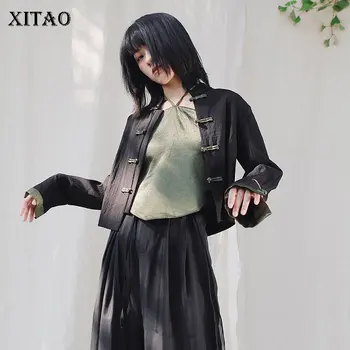 XITAO Early Spring Chinese Style Coats and Jackets Women Vintage Short Top Wild Two Piece Set Women Clothes 2019 XJ3809
XITAO Early Spring Chinese Style Coats and Jackets Women Vintage Short Top Wild Two Piece Set Women Clothes 2019 XJ3809