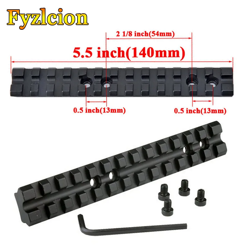 Hunting Scope Mount 5.5"x0.78" Weaver Mount Picatinny Rail for Shotgun DIY Rifle Scope Hunting Accessories
Hunting Scope Mount 5.5"x0.78" Weaver Mount Picatinny Rail for Shotgun DIY Rifle Scope Hunting Accessories