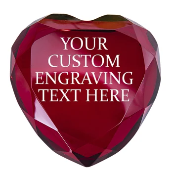 H&D Customized Heart Shape 80mm Crystal Diamond Paperweight Red Art Glass Figurine Home Wedding Decor Collectible Gift Souvenir
H&D Customized Heart Shape 80mm Crystal Diamond Paperweight Red Art Glass Figurine Home Wedding Decor Collectible Gift Souvenir