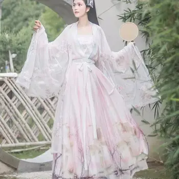 2020 women hanfu sets traditional chinese dress cloak water sleeve chiffon lace vintage flower embroidery Sunscreen Cardigan
2020 women hanfu sets traditional chinese dress cloak water sleeve chiffon lace vintage flower embroidery Sunscreen Cardigan