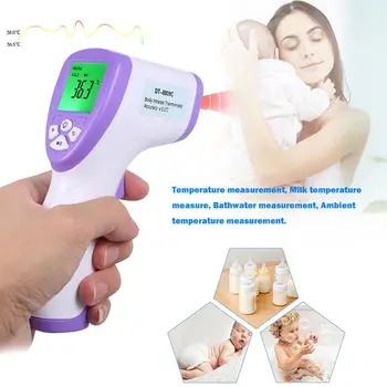 Non-contact Digital Infrared Thermometer Gun Portable Handheld IR LCD Display 2 Color Backlight Temperature Meter ℃/℉
Non-contact Digital Infrared Thermometer Gun Portable Handheld IR LCD Display 2 Color Backlight Temperature Meter ℃/℉