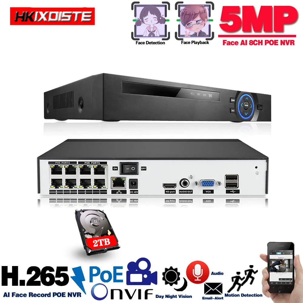 Nvr 8 Channel Cctv Network Video Recorder Support Onvif Ip Camera Video Surveillance Recorder 5mp Security Cameras Poe Nvr H.265
Nvr 8 Channel Cctv Network Video Recorder Support Onvif Ip Camera Video Surveillance Recorder 5mp Security Cameras Poe Nvr H.265