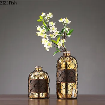 Creative Nordic Glass yellow miner Distressed Retro glass vase Modern home Decoration ornaments Flower arrangement glass vases
Creative Nordic Glass yellow miner Distressed Retro glass vase Modern home Decoration ornaments Flower arrangement glass vases