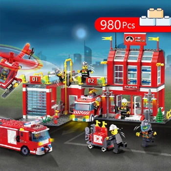 QM City Series Fire Station Rescue 970pcs Control Regional Bureau Lepining Building New 911 Block Brick Toys For Children Gifts
QM City Series Fire Station Rescue 970pcs Control Regional Bureau Lepining Building New 911 Block Brick Toys For Children Gifts