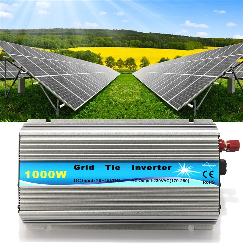Grid Tie Inverter 1000W MPPT Micro 230V/115V Panel 36 Cells Function Pure Sine Wave Output On Grid Tie Inverter 11-50V DC
Grid Tie Inverter 1000W MPPT Micro 230V/115V Panel 36 Cells Function Pure Sine Wave Output On Grid Tie Inverter 11-50V DC