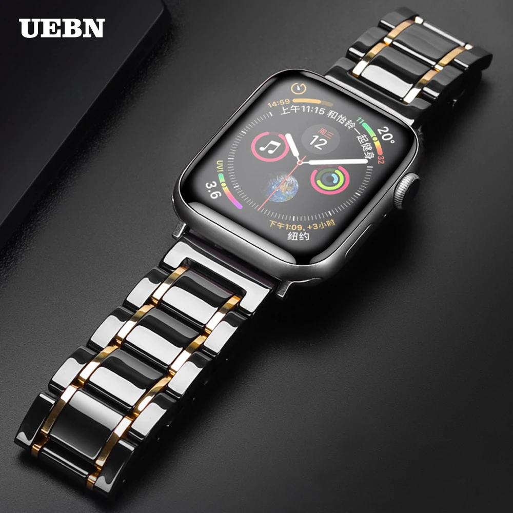 UEBN Luxury Ceramic Strap for Apple Watch series 5 4 3 replace Wriststrap for iWatch 5 Apple watch 44 40 42 38mm Bracelet Bands
UEBN Luxury Ceramic Strap for Apple Watch series 5 4 3 replace Wriststrap for iWatch 5 Apple watch 44 40 42 38mm Bracelet Bands
