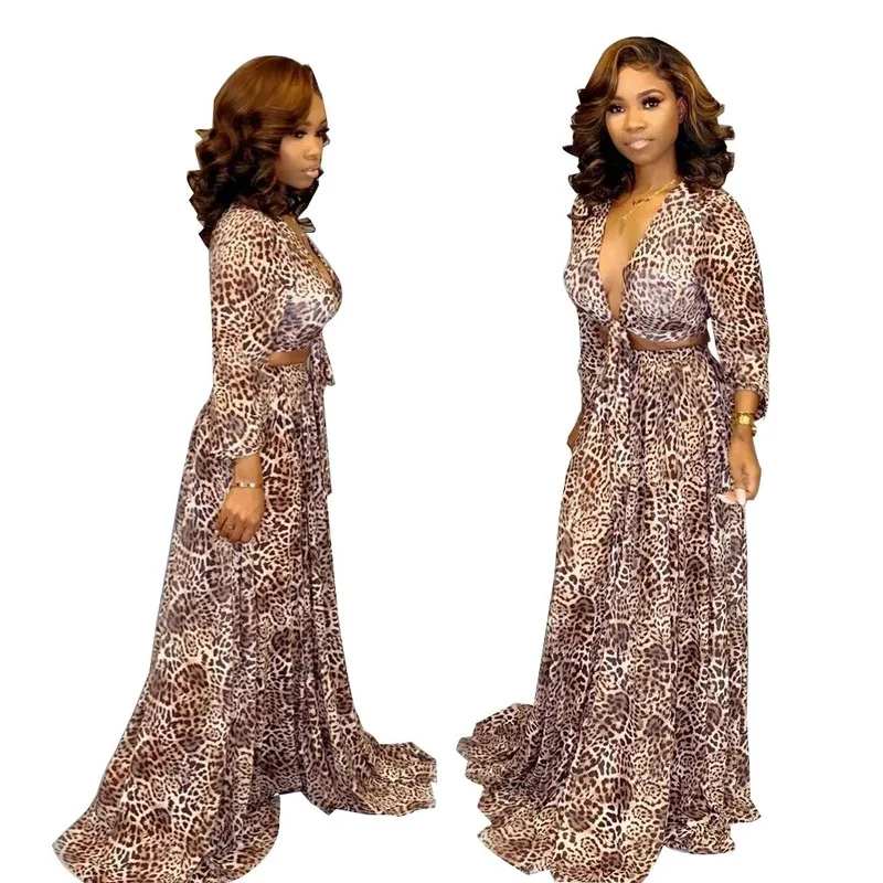 Retro African Club Party Female Maxi Dress Autumn Fall Leopard Printed Long Dress Women Deep V Neck Sexy Expose Waist
Retro African Club Party Female Maxi Dress Autumn Fall Leopard Printed Long Dress Women Deep V Neck Sexy Expose Waist