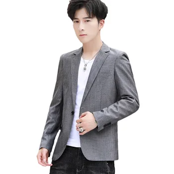 The new man 2020 pure color fashion leisure suits, teenagers cultivate one's morality single one-button suit
The new man 2020 pure color fashion leisure suits, teenagers cultivate one's morality single one-button suit