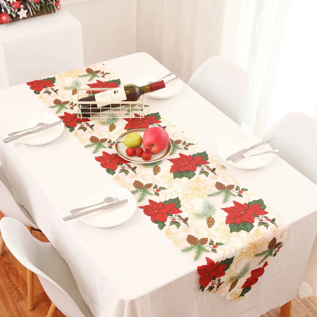 Christmas Table Runner Mat Tablecloth Christmas Flag Home Party Decorative Santa Claus Tapestry Red Table Runners#20
Christmas Table Runner Mat Tablecloth Christmas Flag Home Party Decorative Santa Claus Tapestry Red Table Runners#20