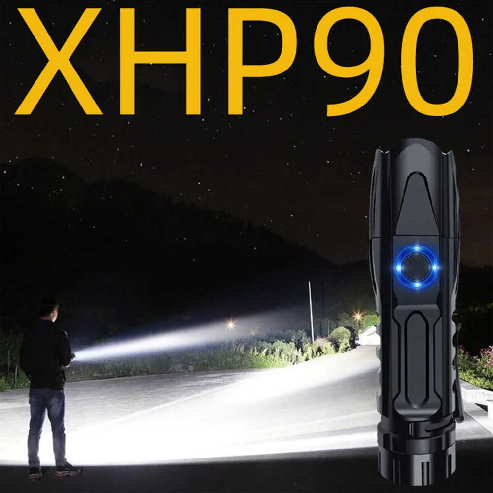 16000LM XHP90 Superbright led flashlight Tactical zoom usb rechargeable xhp50 Torch Smart chip control bottom attack cone
16000LM XHP90 Superbright led flashlight Tactical zoom usb rechargeable xhp50 Torch Smart chip control bottom attack cone