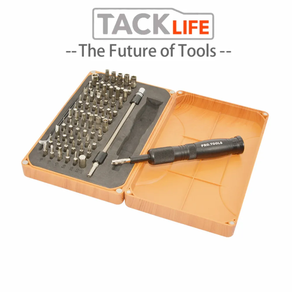TACKLIFE 69 In 1 Ratchet Screwdriver Set Precision Magnetic Torx Hex 66 Bit Screw Driver Bits Insulated Multitools For Phones PC
TACKLIFE 69 In 1 Ratchet Screwdriver Set Precision Magnetic Torx Hex 66 Bit Screw Driver Bits Insulated Multitools For Phones PC