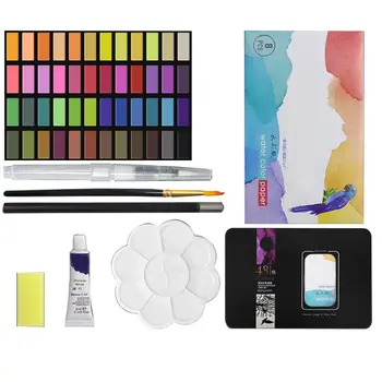 Solid Watercolor Paint Set 48 Colors Art With Water Brush Pen Watercolor Paint M17F
Solid Watercolor Paint Set 48 Colors Art With Water Brush Pen Watercolor Paint M17F