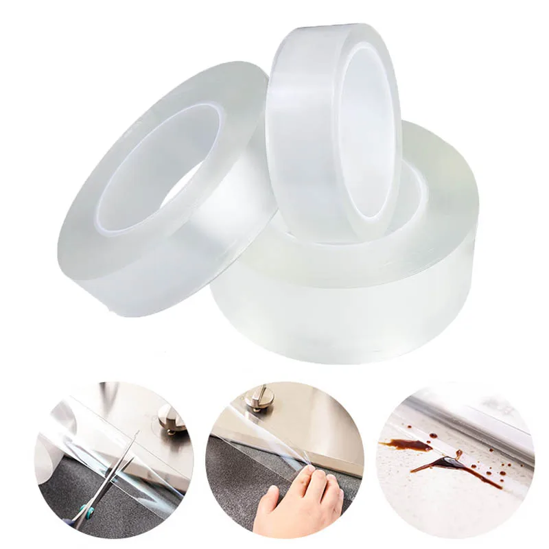 5M Reusable Clear Tape Kitchen Sink Waterproof Mildew Storage Self-adhesive Transparent Tape Nano Magic Bathroom Gap Strip Pool
5M Reusable Clear Tape Kitchen Sink Waterproof Mildew Storage Self-adhesive Transparent Tape Nano Magic Bathroom Gap Strip Pool