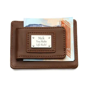 Personalized Groomsmen Gift Leather Money Clip Wallet For Men Valentines Fathers Day Gifts Custom Birthday Favor For Boyfriend
Personalized Groomsmen Gift Leather Money Clip Wallet For Men Valentines Fathers Day Gifts Custom Birthday Favor For Boyfriend